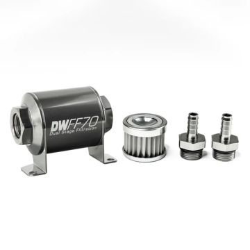 DeatschWerks In-Line Fuel Filter Kit 3/8IN Barb 5 Micron 70mm DW-8-03-070-005K-38 480,00 zł