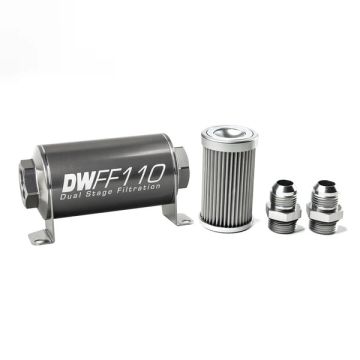 DeatschWerks In-Line Fuel Filter Kit -10AN 10 Micron 110mm DW-8-03-110-010K-10 644,99 zł