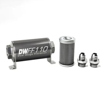 DeatschWerks In-Line Fuel Filter Kit -8AN 40 Micron 110mm DW-8-03-110-040K-8 548,24 zł