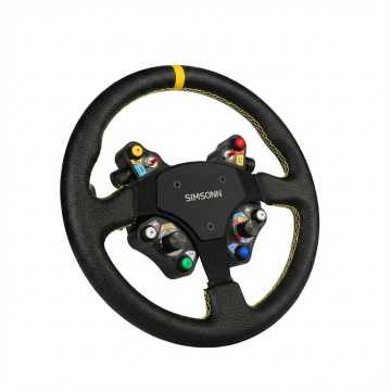 Skórzana Kierownica Hub Panel Kontrolny Carbon SIMSONN Symulator Simracing