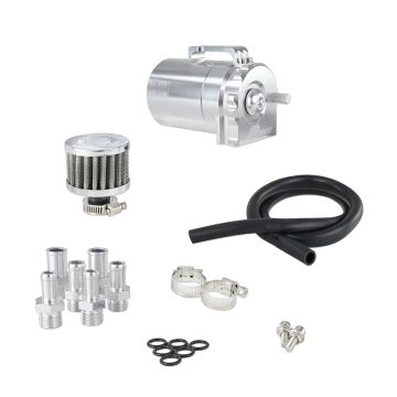 Oil Catch Tank JRspec 350ml z króćcami 6 8 10mm z filtrem