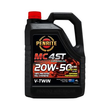 Olej silnikowy motocyklowy Penrite MC-4ST V-TWIN 20W-50 100% PAO ESTER Full Synthetic 4L