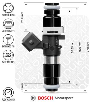 Nuke Performance Bosch Wtryskiwacze Bosch 980cc 65mm EV14L komplet 4 szt. flow matched