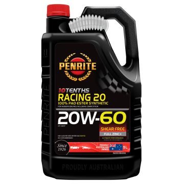 Olej silnikowy Penrite Racing 10 20W-60 PAO ESTER Full Synthetic 5L