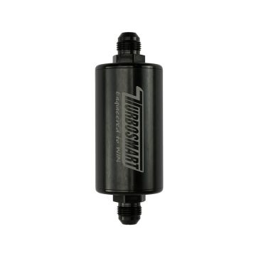 Turbosmart 8AN Inline Fuel Filter 10um Black