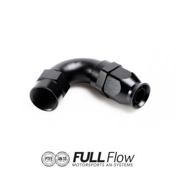 Nuke Performance Full Flow PTFE Hose End Fitting 120 Degree AN8