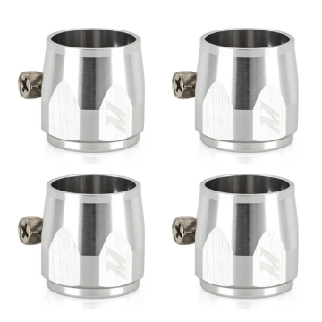 Skręcany zacisk końcówka przewodu aluminium Mishimoto AN6 srebrna