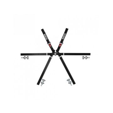 Sparco Harness 6-Point Formula H-9 Black FIA Approved 8853-2016 04833H.N 14 408,99 zł