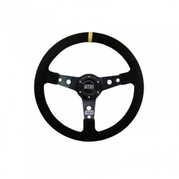 GT2I Race Suede Steering Wheel Dished 75 (Seude + Silver Spoke) Black MR-VOL001-NN 299,00 zł