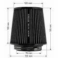 Stożkowy filtr powietrza FMIC.Pro dł. 100mm średnica montażowa 76mm czarny-7