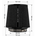 Stożkowy filtr powietrza FMIC.Pro dł. 125mm średnica montażowa 89mm czerwony-7