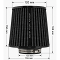 Stożkowy filtr powietrza FMIC.Pro dł. 150mm średnica montażowa 102mm niebieski-6