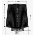 Stożkowy filtr powietrza FMIC.Pro dł. 150mm średnica montażowa 70mm niebieski-6