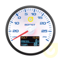 Auto Gauge 60mm - 4w1 Wskaźnik doładowania napięcia ciśnienia i temperatury oleju