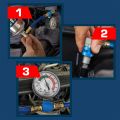 Preparat CarFix 5w1 do uzupełniania klimatyzacji R1234yf 235ml + przewód YF z manometrem-2