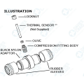 Davies Craig DC0409 zestaw adaptera czujnika temperatury adapter przelotowy 35 mm