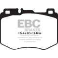 DP42210R Klocki hamulcowe YELLOWSTUFF EBC Brakes Mercedes-Benz C-Class W205 S205 C205 A205 CLS C257 E-Class W213 S213 C238 A238 GLC-Class X253 C253 C300 C350e C400 W205 GLC300 C253 X253 DP42210R 666,89 zł