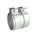 Łącznik rur nierdzewny SS304 układu wydechowego z obejmami FMIC.EU 70mm 2.76
