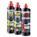 MENZERNA Zestaw Past Polerskich 1000 2500 3800 Kompleksowa Korekta Lakieru + Show Car Finish 3x250ml