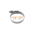 Mishimoto MMCLAMP-CTWG-54 Worm Gear Clamp Constant Tension 1.26in - 2.13in 32mm-54mm Silver