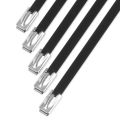 Nuke Performance Stainless Steel Locking Ties 7.9mm x 500mm 5pcs Black-2