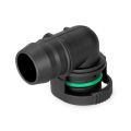 Nuke Performance nypel adapter BQL 22 męski do karbowanego przewodu 90