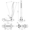 Nuke Performance Hydraulic Handbrake DriftSpec Pro Billet Organic Flow 420mm Silver