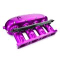Billet Aluminum Intake Manifold V2 with Flap Delete Kit and Fual Rail RTMG Performance for 1.8 2.0 TSI TFSI EA888 Gen 3 Purple