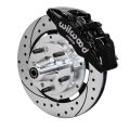 Wilwood 140-10738 Zestaw Hamulców Przednich Forged Dynapro 6 Hub 12.19 Wiercony czarny Cadillac Chevrolet GMC Pontiac
