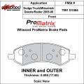 Klocki hamulcowe Wilwood 150-10-D1084K BP-10 D1084 Street Performance Racing Pads .695 USA-WIL-150-10-D1084K 450,00 zł