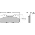 Brake Pads Wilwood 150-22-10120K BP-22 Street Performance Racing Pads .755-2