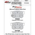 Klocki hamulcowe Wilwood 150-D0536K PM ProMatrix D536 Street Performance Racing Pads .575 USA-WIL-150-D0536K 400,00 zł