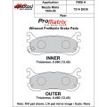 Klocki hamulcowe Wilwood 150-D0636K PM ProMatrix D636 Street Performance Racing Pads .49 USA-WIL-150-D0636K 400,00 zł