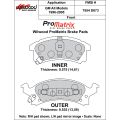 Klocki hamulcowe Wilwood 150-D0673K PM ProMatrix D673 Street Performance Racing Pads .575 USA-WIL-150-D0673K 500,00 zł