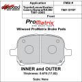 Klocki hamulcowe Wilwood 150-D0707K PM ProMatrix D707 Street Performance Racing Pads .67 USA-WIL-150-D0707K 400,00 zł