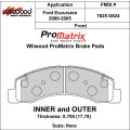 Klocki hamulcowe Wilwood 150-D0824K PM ProMatrix D824 Street Performance Racing Pads .70 USA-WIL-150-D0824K 599,99 zł