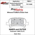 Klocki hamulcowe Wilwood 150-D0828K PM ProMatrix D828 Street Performance Racing Pads .605 USA-WIL-150-D0828K 299,98 zł