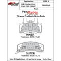 Klocki hamulcowe Wilwood 150-D0845K PM ProMatrix D845 Street Performance Racing Pads .67 USA-WIL-150-D0845K 500,00 zł