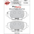 Klocki hamulcowe Wilwood 150-D0856K PM Promatrix D856 Street Performance Racing Pads .69 USA-WIL-150-D0856K 500,00 zł