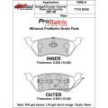 Klocki hamulcowe Wilwood 150-D0858K PM ProMatrix D858 Street Performance Racing Pads .625 USA-WIL-150-D0858K 450,00 zł