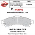 Klocki hamulcowe Wilwood 150-D0882K PM ProMatrix D882 Street Performance Racing Pads .66 USA-WIL-150-D0882K 649,99 zł