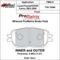 Klocki hamulcowe Wilwood 150-D0908K PM ProMatrix D908 Street Performance Racing Pads .68 USA-WIL-150-D0908K 450,00 zł