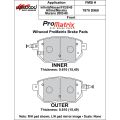 Klocki hamulcowe Wilwood 150-D0969K PM ProMatrix D969 Street Performance Racing Pads .61 USA-WIL-150-D0969K 500,00 zł