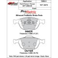 Klocki hamulcowe Wilwood 150-D0970K PM ProMatrix D970 Street Performance Racing Pads .68 USA-WIL-150-D0970K 500,00 zł