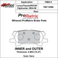 Klocki hamulcowe Wilwood 150-D0996K PM ProMatrix D996 Street Performance Racing Pads .605 USA-WIL-150-D0996K 450,00 zł