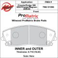 Klocki hamulcowe Wilwood 150-D1056K PM ProMatrix D1056 Street Performance Racing Pads .71 USA-WIL-150-D1056K 599,99 zł