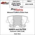 Klocki hamulcowe Wilwood 150-D1057BK PM ProMatrix D1057B Street Performance Racing Pads .585 USA-WIL-150-D1057BK 549,99 zł
