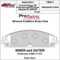 Klocki hamulcowe Wilwood 150-D1058K PM ProMatrix D1058 Street Performance Racing Pads .68 USA-WIL-150-D1058K 749,99 zł