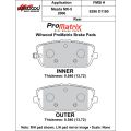 Klocki hamulcowe Wilwood 150-D1180K PM ProMatrix D1180 Street Performance Racing Pads .54 USA-WIL-150-D1180K 450,00 zł