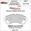 Klocki hamulcowe Wilwood 150-D1268K PM ProMatrix D1268 Street Performance Racing Pads .79 USA-WIL-150-D1268K 649,99 zł